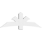 Ekena Millwork Davenport Architectural Grade PVC Gable Bracket, 60"W x 22 1/2"H x 6"D x 6"F, 9/12 Pitch GBP060X23X0606DAV00 - alternate 5